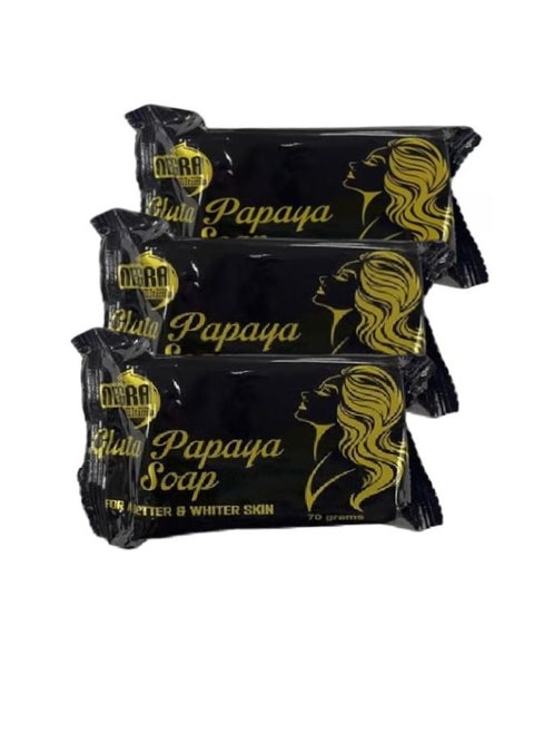 Gluta Papaya Soap 70 grams x Pack of 3