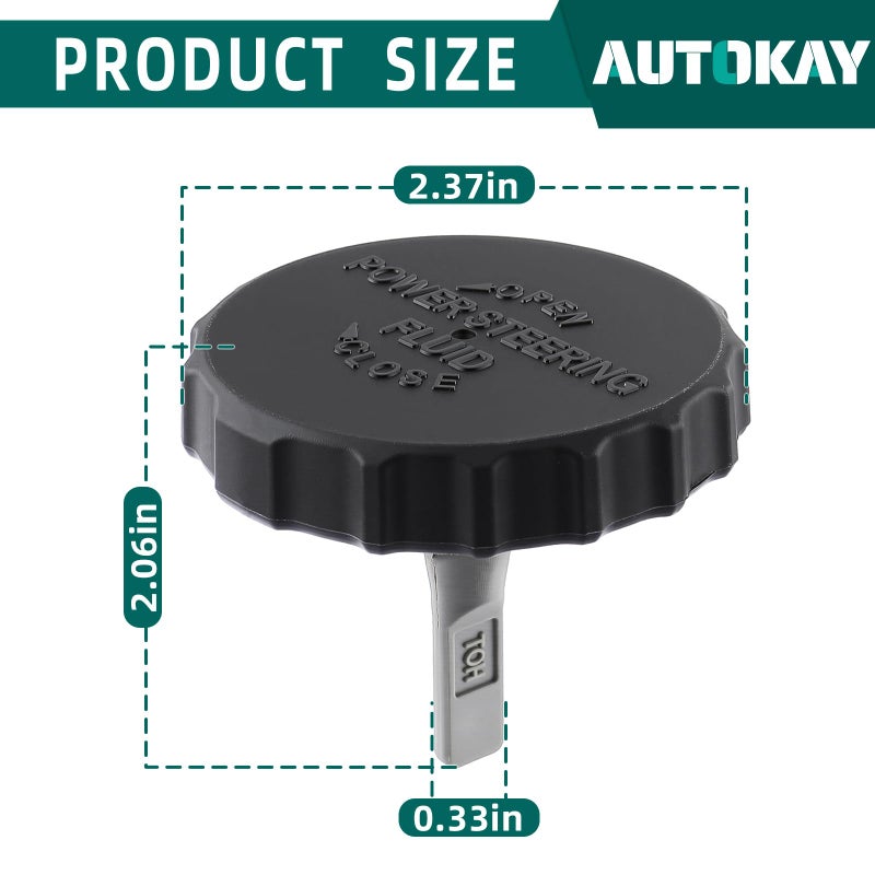 AUTOKAY Power Steering Reservoir Cap Fits for Toyota 1995-2018 Tacoma 1988-1997 Corolla 1990-2000 4Runner 1991-1992 Land Cruiser 1989-1995 Pickup 1993-1998 T100 - Image 4