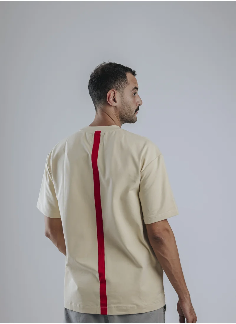 سناج فيس Snugcace The Strap Oversized Tshirts, Beige, SF15-5BEI-M