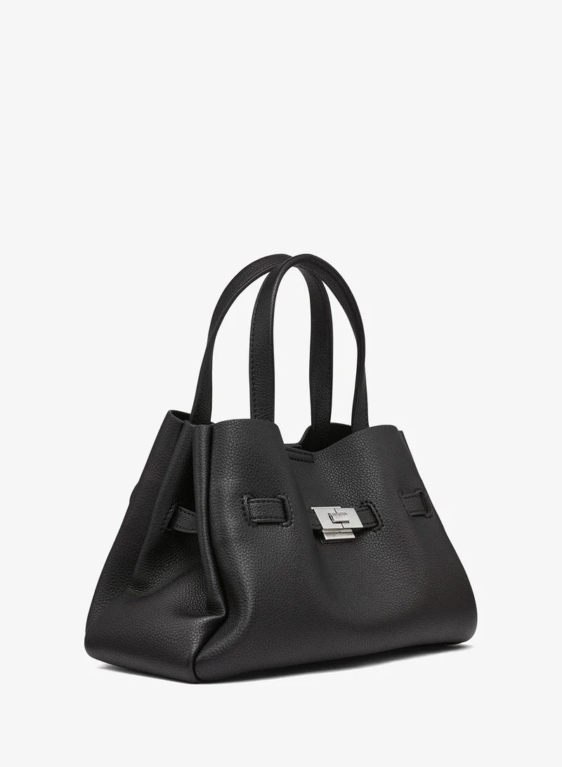 DKNY black/silver Bryar Small Satchel Bag for Women | Best Price UAE