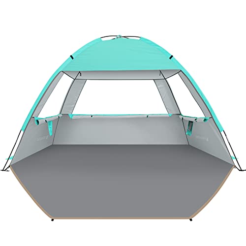 Venustas Beach Tent Sun Shelter for 3/4-5/6-7/8-10 Person, UPF 50+ UV Protection Beach Canopy, Lightweight and Easy Setup Cabana, Portable Beach Shade Tent - Image 1