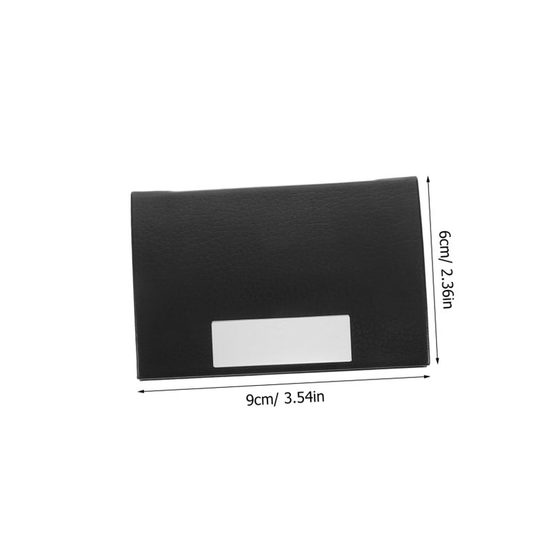 Magnetic Leather Business Card Holder Case for Office Meetings and Professional Use - Image 4