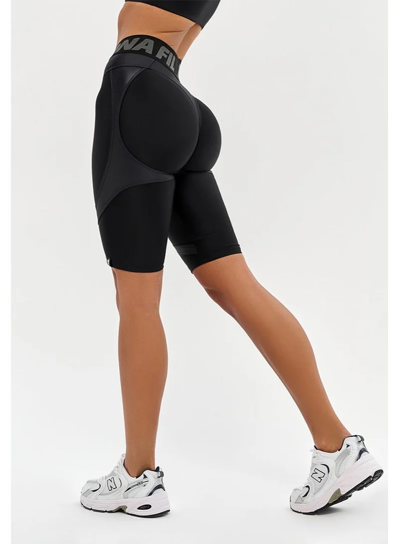 Bona Fide Bona Cycling Extra push Up Lyc Black Bona Fide High Waist Biker Shorts for Women – Push Up Gym Shorts – Tummy Control Workout Shorts for Women | Best Price UAE
