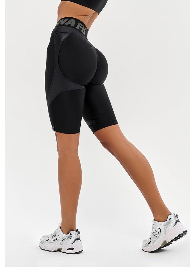 Bona Fide شورت Bona Fide عالي الجودة لراكبي الدراجات النارية عالي الخصر للنساء مع خاصية الدفع - شورت نسائي للصالة الرياضية والتمارين الرياضية - Image 5