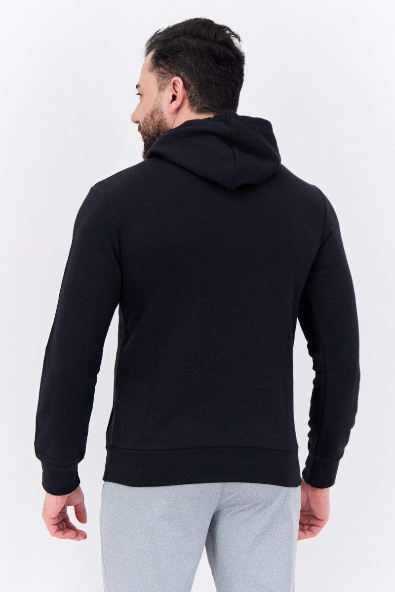 Adidas Men Sportswear Fit Long Sleeves Outdoor Camo Hoodie, Black - Image 3