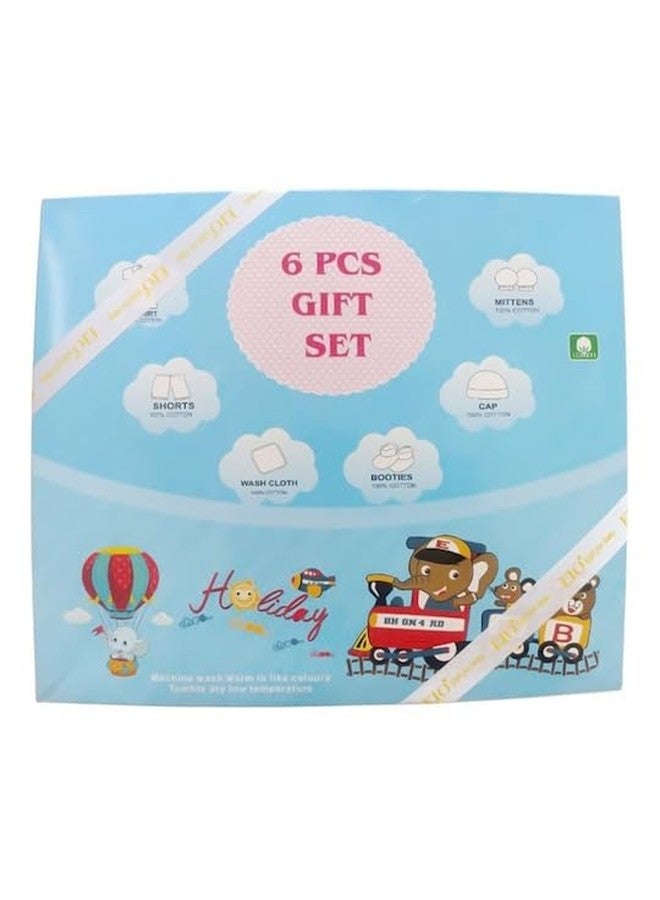 DADDY - G EIO® Baby Gifts Set for New Born Unisex Clothing Gift Hamper 6Pcs (Peach) - Image 2