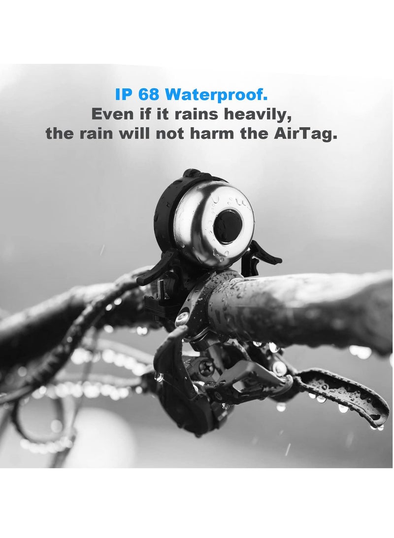 Excefore Bicycle Bell for Apple AirTag, Hidden Holder, Anti-Theft Device Waterproof Mount, Fits Bikes, Easy Installation, Bike Accessories - Image 3