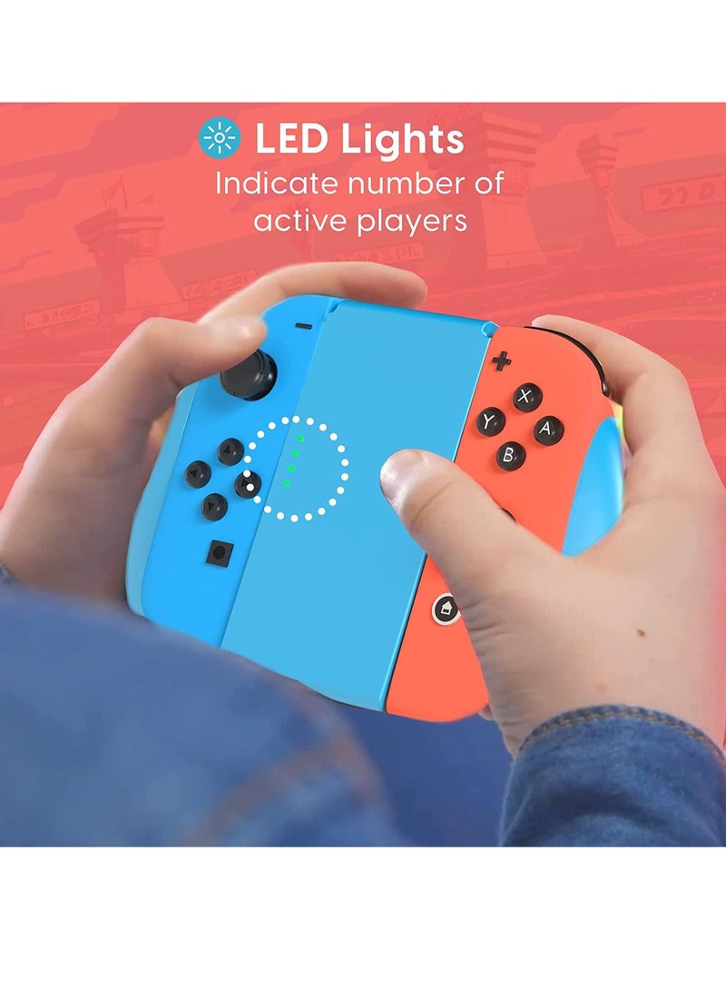 SYOSI Joy-Con Grip Handle hand Bracket Support Holder for Nintendo Switch NS 2 Joy-Con Controllers Blue - Image 4