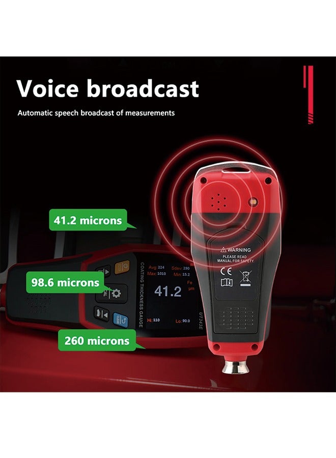 Automotive Paint Thickness Tester Gauge Meter USB Data Measurement Depth for Car Painting - Image 3