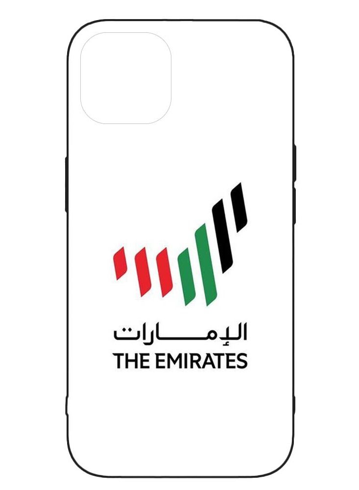 غطاء موبايل مطبوع واقي الإمارات بألوان علم الإمارات لهاتف آبل آيفون 14 برو