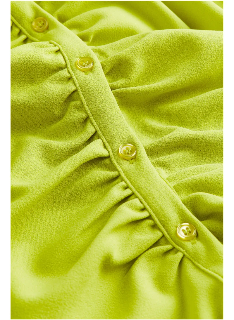 اتش اند ام Ruched Detail Button Down Shirt Dress