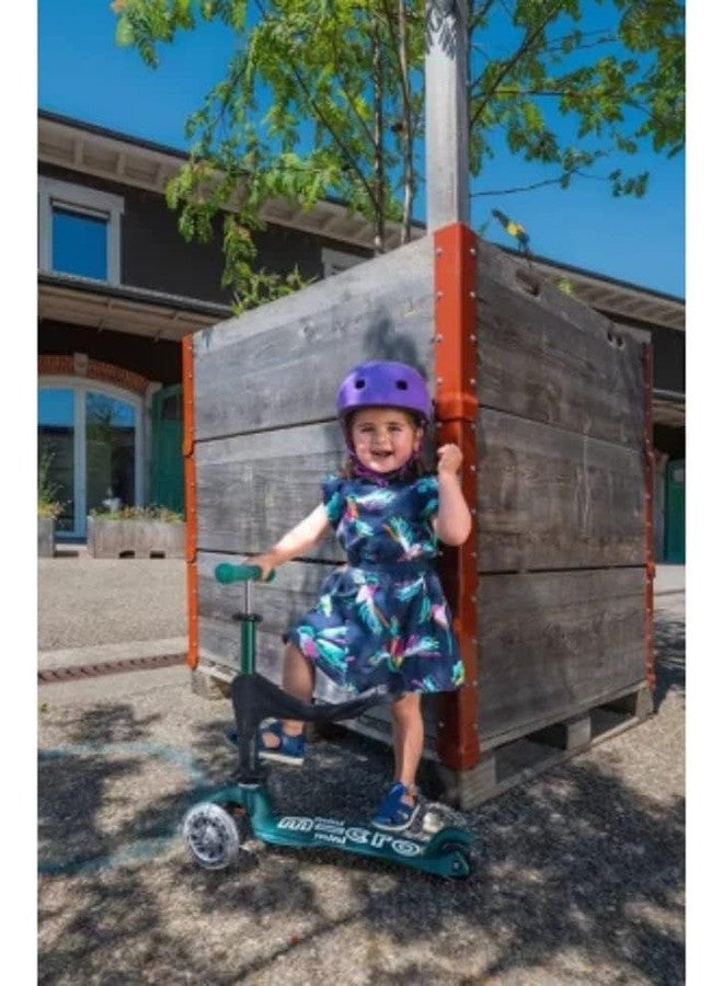 Micro سكوترات ميكرو - ميني ديلوكس 3 في 1 ديلوكس إيكو - أخضر | سكوتر للأطفال | سكوتر للأطفال | سكوتر بعجلات LED | سكوتر للأطفال من 3-5 سنوات - Image 4