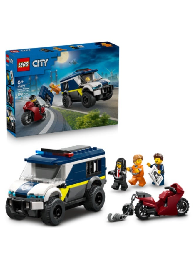 LEGO City Police Prisoner Transport Van Building Set - Image 1