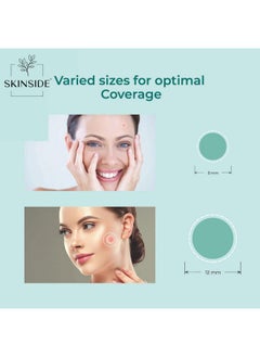 Skinside Acne Pimple Patches For Face Pimples | Hydrocolloid Facial Spot Patches With 0.5% Salicylic Acid For Pimple Healing | Invisible Waterproof Absorbs Excess Oil & Pimple Overnight (36 Patches)  - Image 2