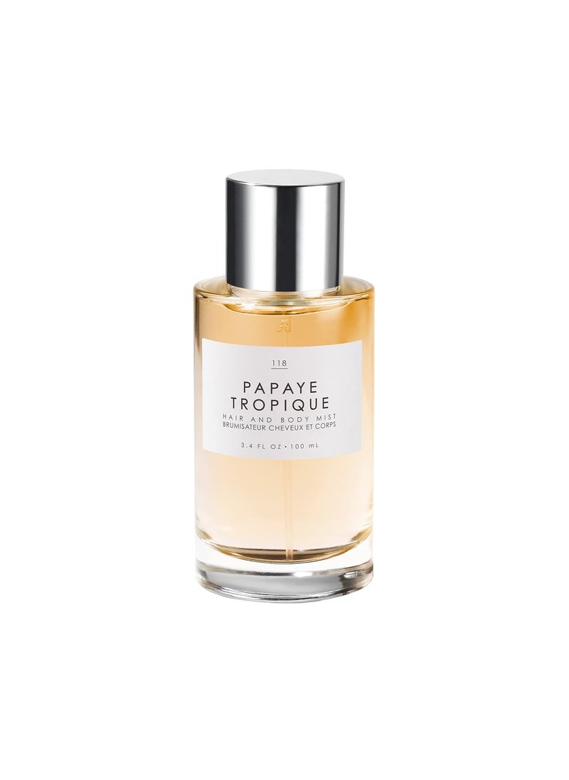 LE MONDE GOURMAND - Le Monde Gourmand Papaye Tropique Hair & Body Mist - 3.4oz (100ml) - Floral, Fruity, Sandalwood Fragrance Notes - Image 1