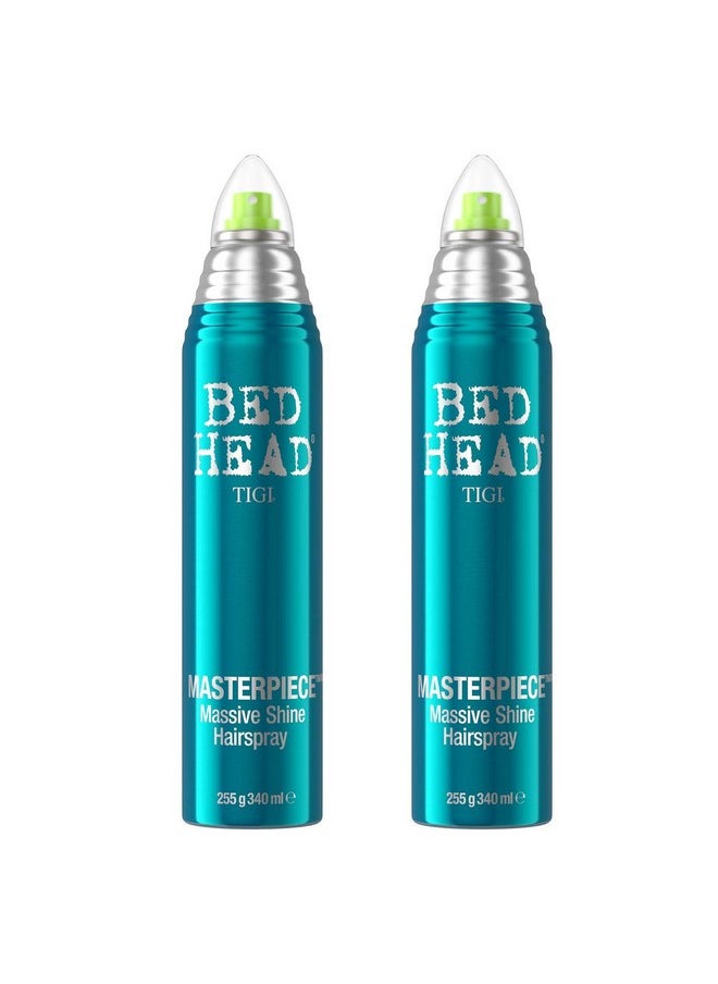 TIGI Igi Bed Head Masterpiece Massive Shine Hairspray 9.5 Ounce 2 Pack  - Image 2