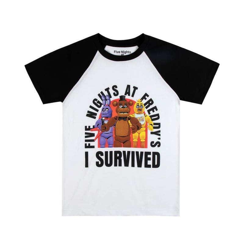 Bioworld Five Nights At Freddy's Game Over Crew Neck Short Sleeve 4pk Boy's Tees - Image 5