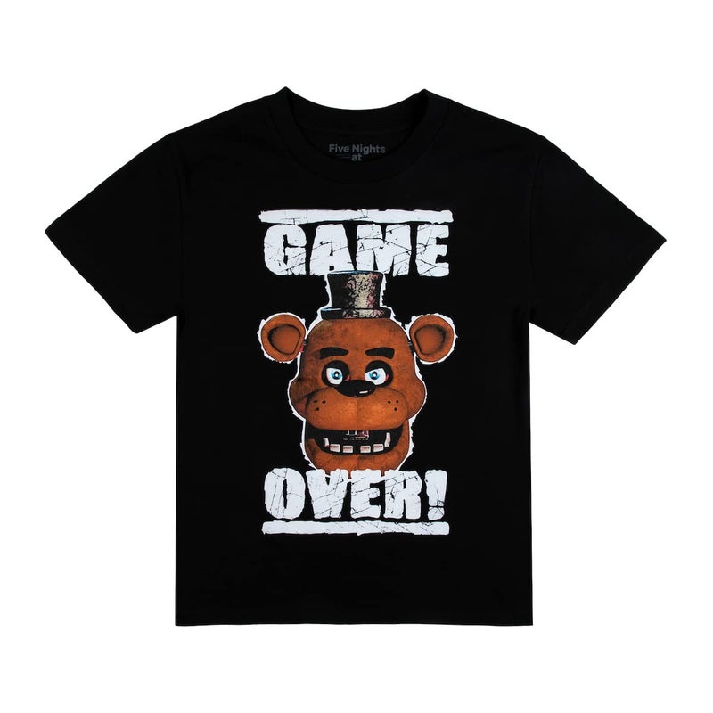 Bioworld Five Nights At Freddy's Game Over Crew Neck Short Sleeve 4pk Boy's Tees - Image 3