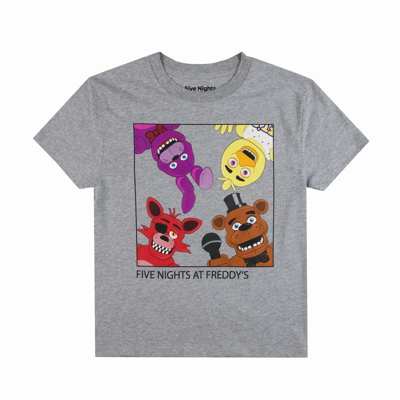 Bioworld Five Nights At Freddy's Game Over Crew Neck Short Sleeve 4pk Boy's Tees - Image 4