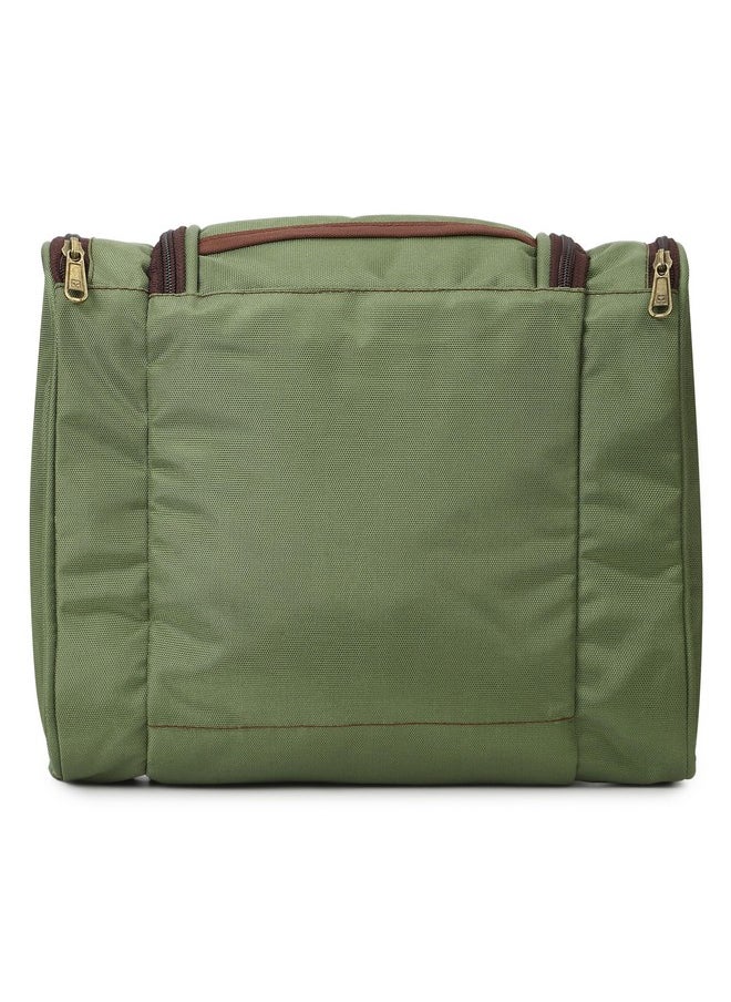 SWISS MILITARY - Swiss Military Toiletry Bag for Men, Women| Makeup Pouch for Travelling, Travel Organizer,Water Resistant, Premium Polyester, Multiple Compartments with Quick Access Pocket,Durable Zippers,Green,1 - Image 1