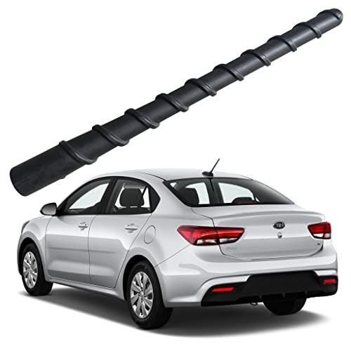 MINILAOMA 7 Inch Flexible Spiral Rubber Antenna for Kia Rio 20062020 Kia Rio5 20092014 Antenna Car Wash Proof Internal Copper Coil Antenna Mast Replacement - Image 1