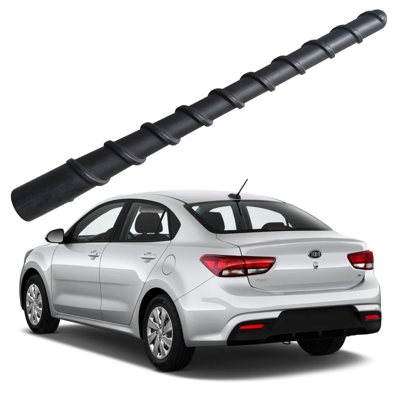 MINILAOMA 7 Inch Flexible Spiral Rubber Antenna for Kia Rio 20062020 Kia Rio5 20092014 Antenna Car Wash Proof Internal Copper Coil Antenna Mast Replacement - Image 2