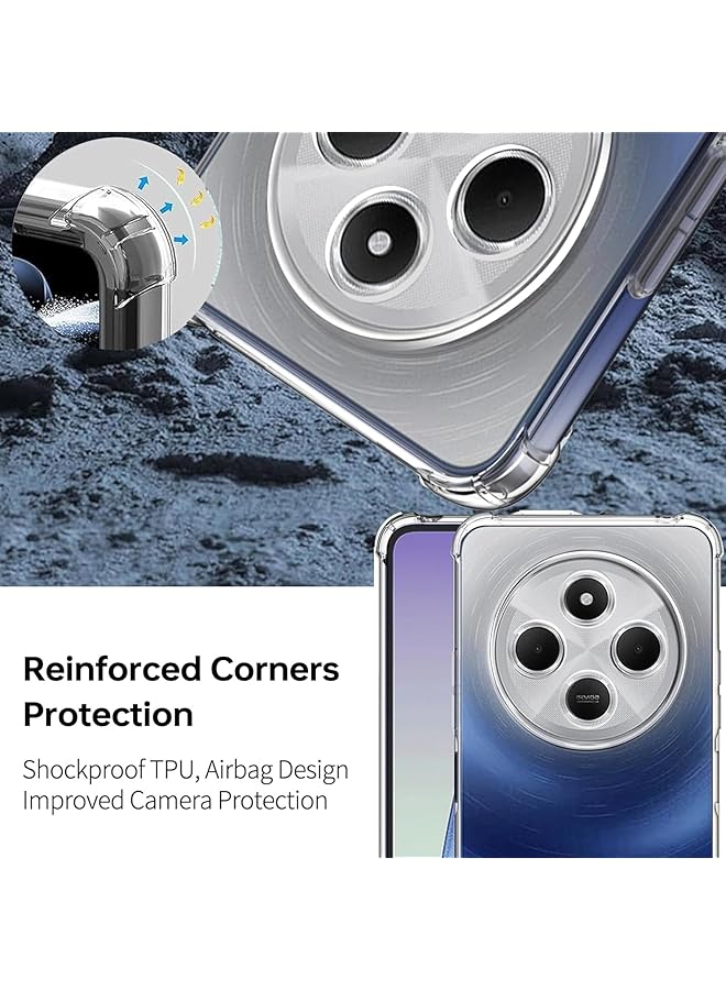 إيروريكس جراب متوافق مع هاتف Xiaomi Redmi 14C، جراب شفاف مقاوم للخدش وممتص للصدمات لهاتف Xiaomi Redmi 14C، جراب شفاف عالي الدقة من مادة TPU بفتحات دقيقة وغطاء شفاف ملائم بشكل نحيف مقاس 6.88 بوصة من مادة TPU - Image 4