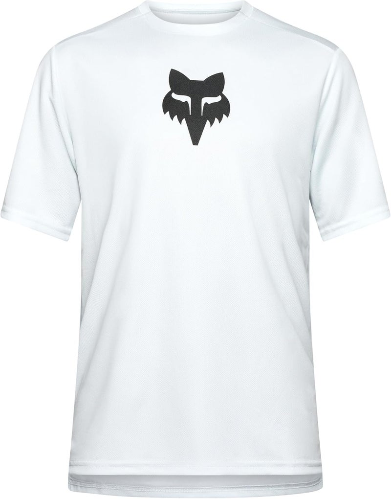 Fox Racing Men's Ranger Short Sleeve Mountain Bike Jersey - Pale Blue Fox Head, Size Small - Image 1