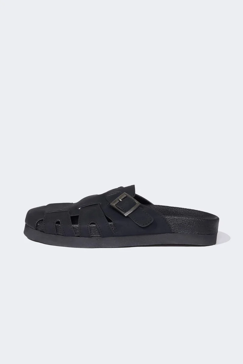 DeFacto Boy Flat Base Faux Leather Slippers
