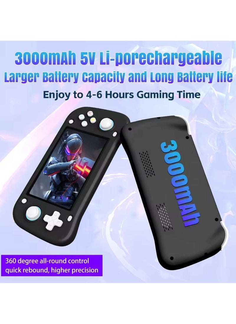 2025 XF43 Retro Handheld Game Console, Handheld Game Console Retro Handheld Game Console 4.3” IPS Screen, Hall Joystick & Triggers, RK3128 Gaming Chip, 3000mAh Battery, 30+ Emulators with preload game, HDMI 1.4 Output, Ergonomic Design, Classic Games Great Gift for Kids Adults