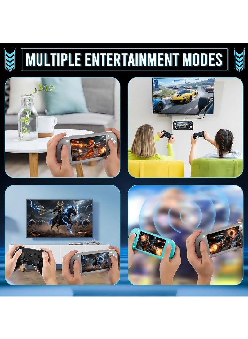2025 XF43 Retro Handheld Game Console, Handheld Game Console Retro Handheld Game Console 4.3” IPS Screen, Hall Joystick & Triggers, RK3128 Gaming Chip, 3000mAh Battery, 30+ Emulators with preload game, HDMI 1.4 Output, Ergonomic Design, Classic Games Great Gift for Kids Adults