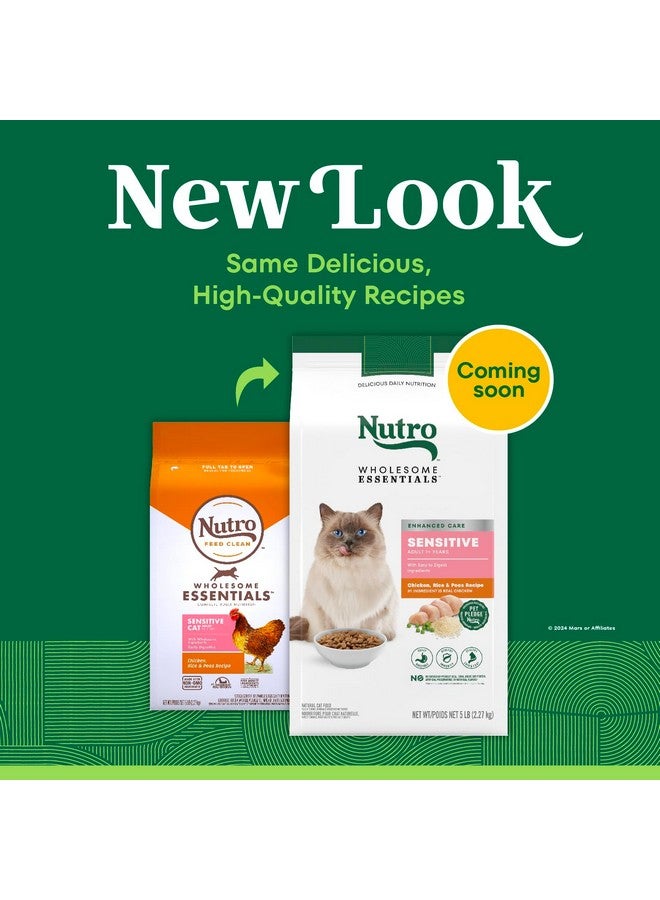 نوترو طعام القطط الجاف Wholesome Essentials، طعام القطط ذو المعدة الحساسة، الدجاج والأرز والبازلاء، 5 رطل. - Image 2