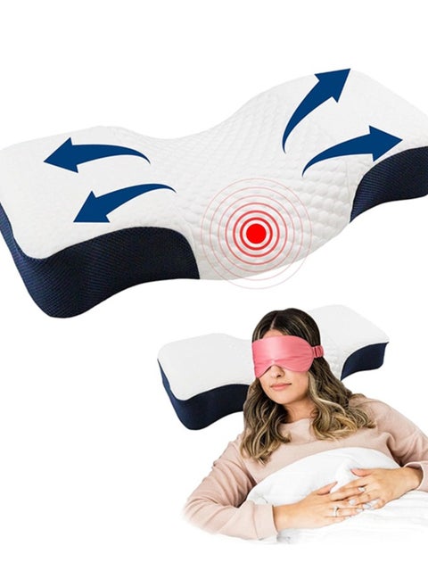 High Performance Cervical Pillow for Neck Pain Relief Memory Foam Neck Cervical Pillow with Adjustable Support for Sleeping