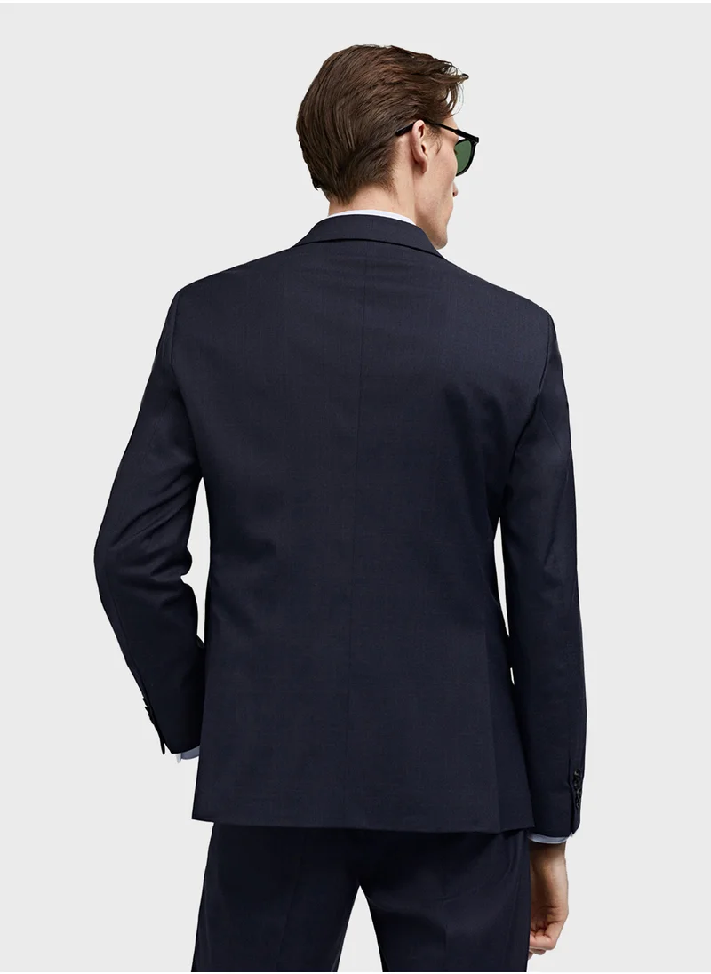 مانجو مان Stretch Fabric Slim Fit Suit Jacket