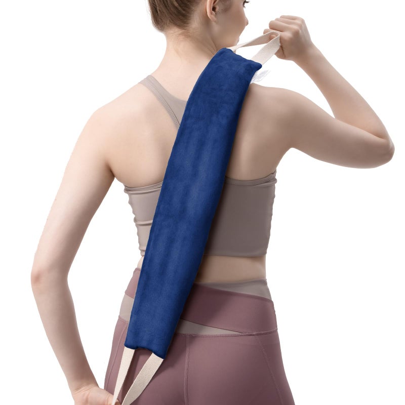 uncn Heating Pad for Neck Shoulders and Back Microwavable Lavender Scented, Washable Cover, 1.5 lbs Microwave Warm Wrap - Image 1