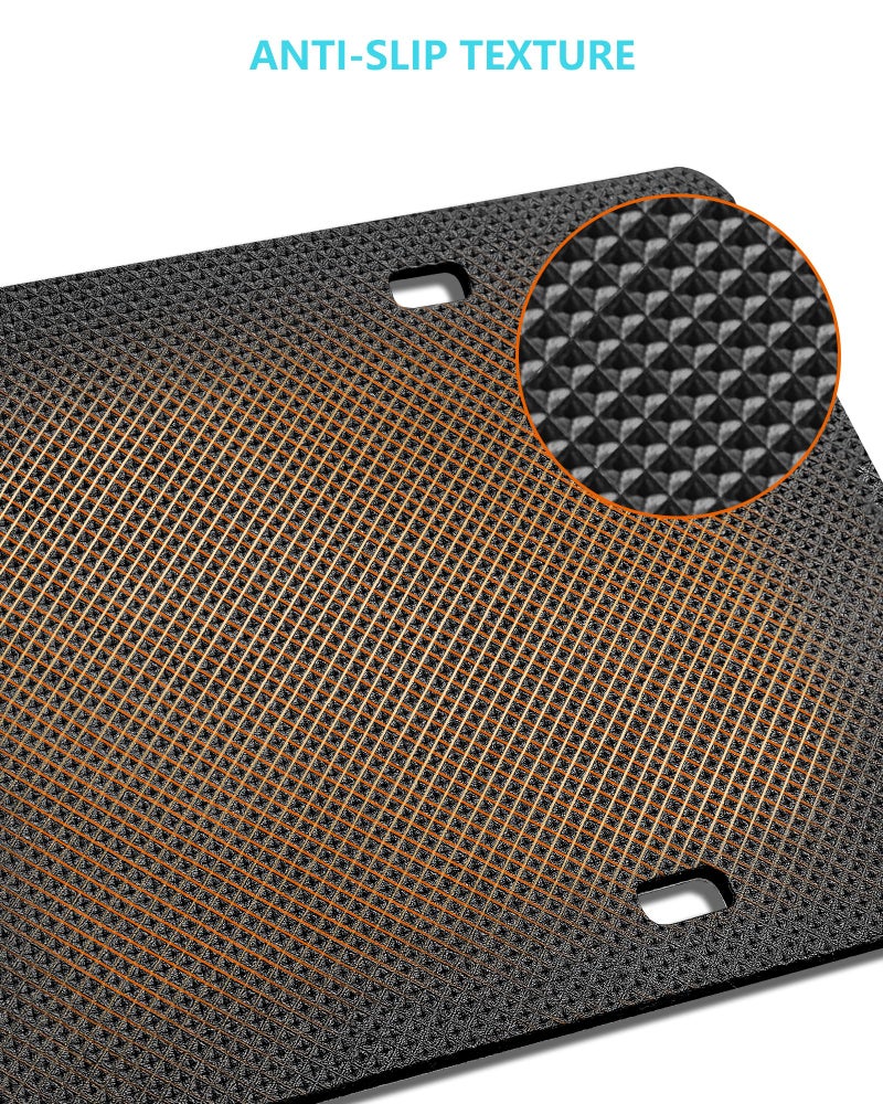 NJNYLLC License Plate Anti Rattle Pads 2 Pack - EVA Foam Shockproof Padding for Noise Reduction & Protection, Universal Fit 12x6 US Cars/SUVs (Pads) - Image 3