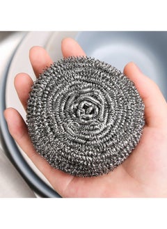 Generic Stainless Steel Metal Spiral Scrubber, Scouring pad, Ideal for Cast Iron Pans, Powerful Scrubbing for Stubborn Messes  - Image 5