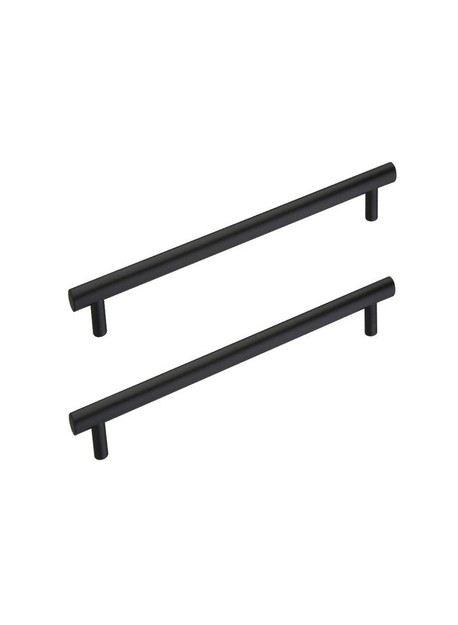 LAPO 10 Inch Premium Stainless Steel Cabinet Handle for Home, Elegant Long-Lasting Drawer Handle for Kitchen, Office Furniture & Pooja Mandir, 3 Years Warranty (224mm, Black Finish, Pack of 3) - Image 1