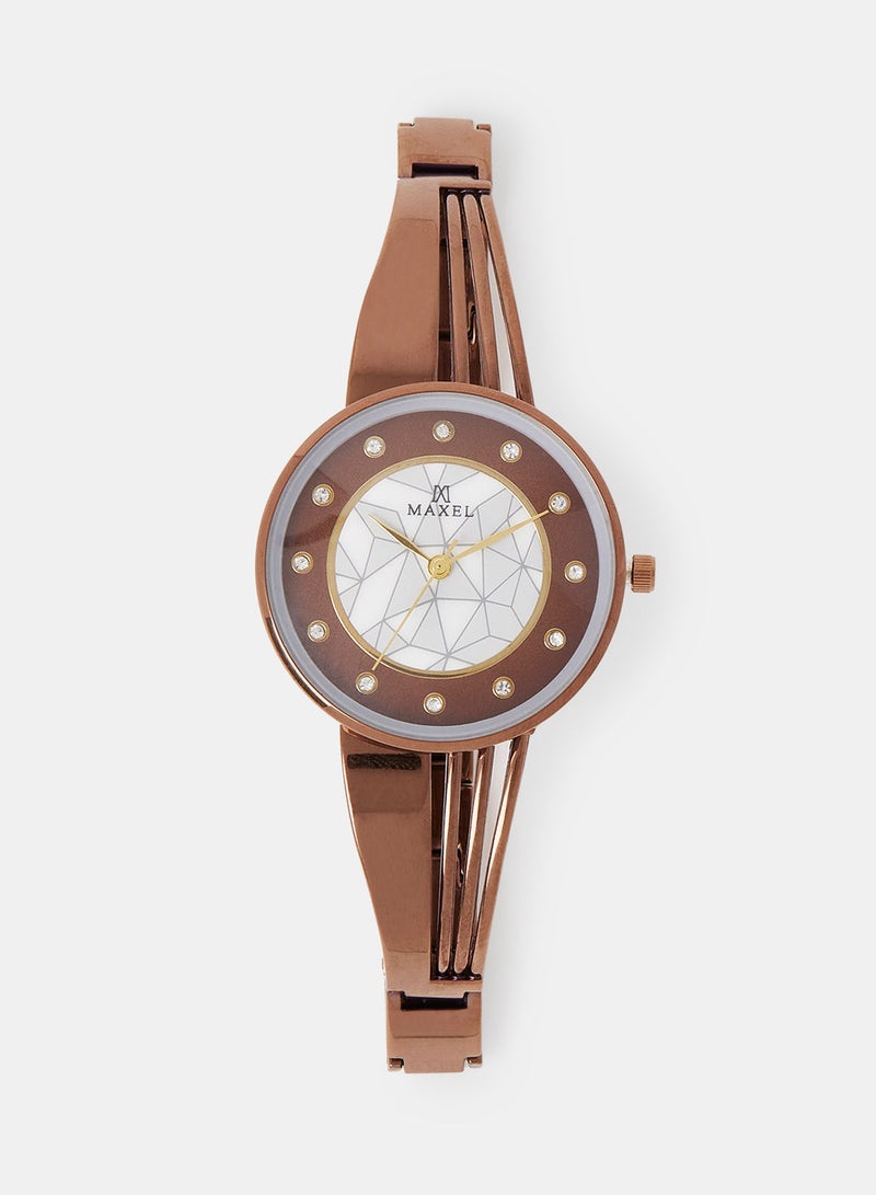 Maxel ساعات يد أنالوج نسائية أنيقة ومقاومة للماء MX267 - 28 مم - Image 1