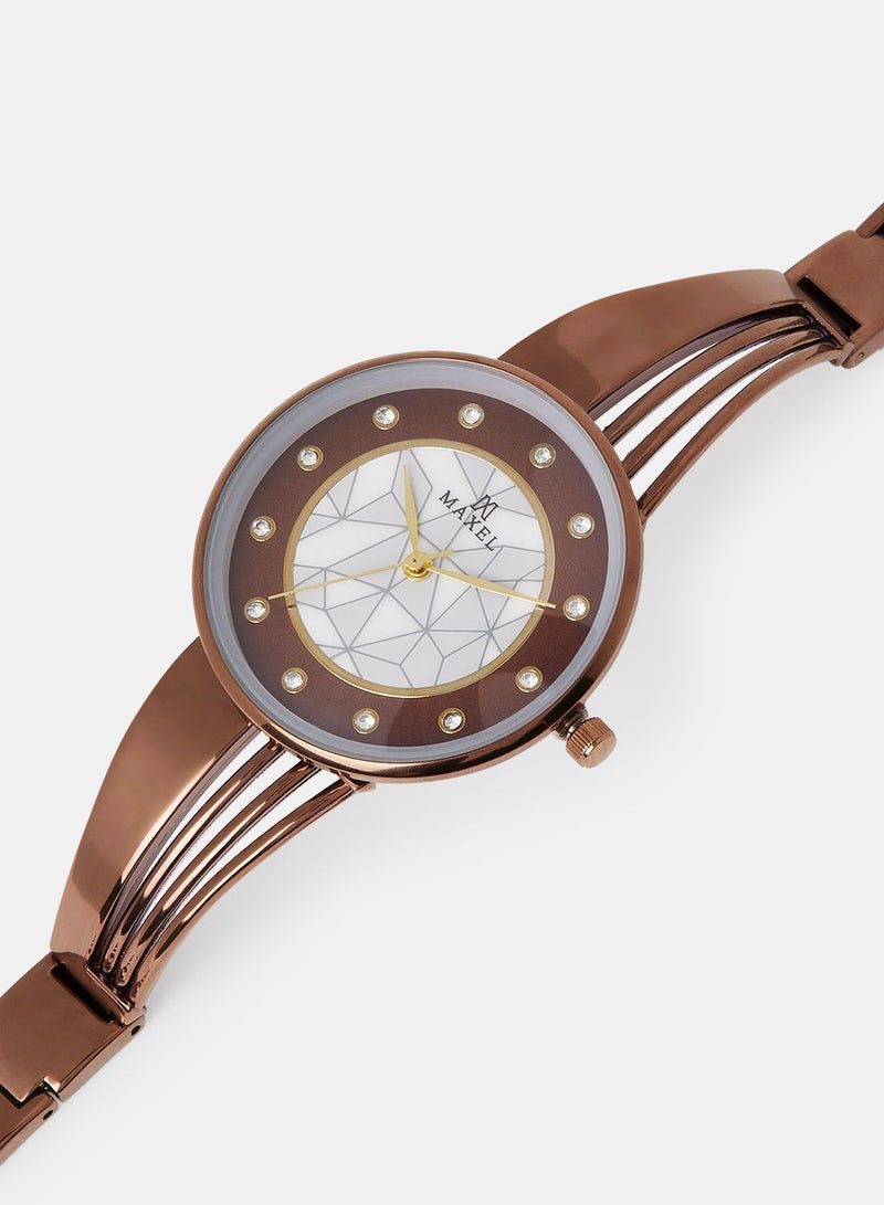Maxel ساعات يد أنالوج نسائية أنيقة ومقاومة للماء MX267 - 28 مم - Image 2