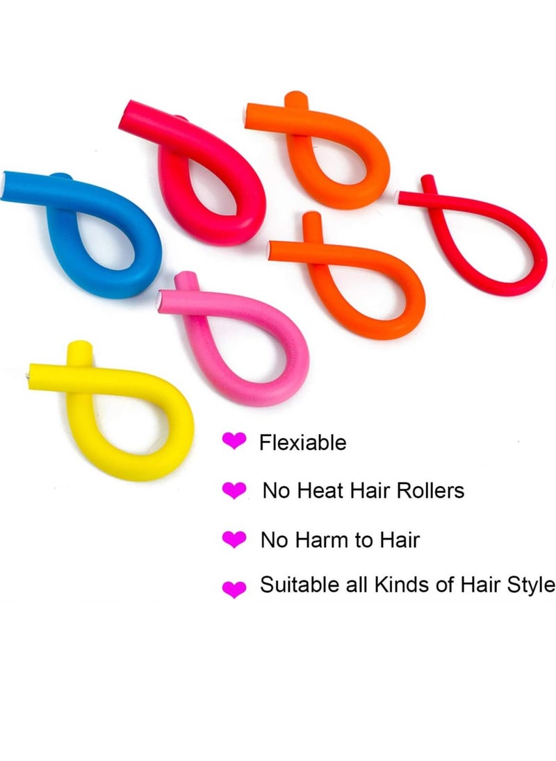 Generic 10 pieces of hair rolls in random colors of soft sponge to produce hair from flexible silicone  - Image 4