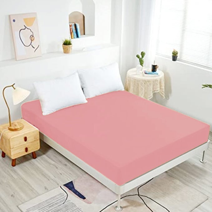 FITTED SHEETDEEP POCKETSSOFT MICROFIBEREASY CARESHRINKAGE AND FADE RESISTANTFITTED SHEETS TWIN SIZE FOR GIRL TEENS KIDSONLY 1 FITTED SHEET TWIN BLUSH