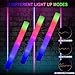 LifBetter 58Pcs Foam Glow Sticks BulkLed Glow Sticks with 3 Modes Colorful FlashingLong Life Battery Glow In The Dark Party Supplies for WeddingsPartiesFestivalsSporting Events - Image 4