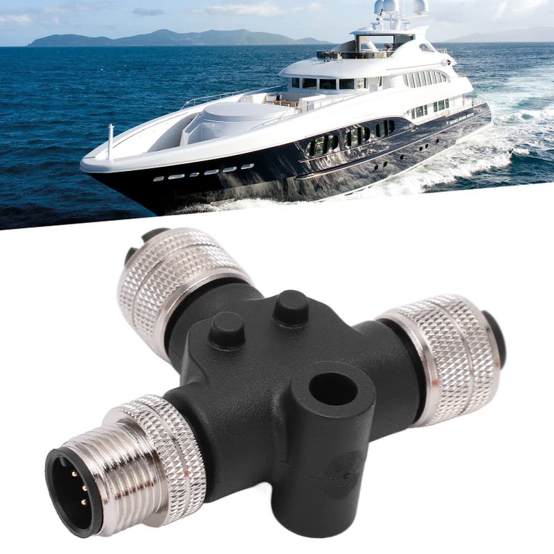 NMEA 2000 M12 5 Pin IP67 Tee Connector Multiport Network T Color Coded - Image 4