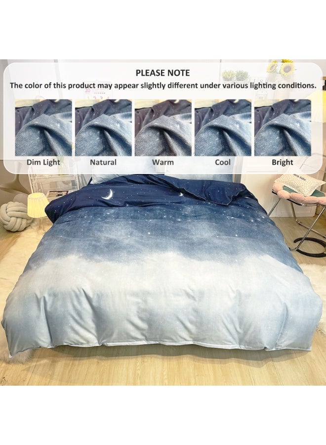 ZERIFAM 4 Piece Duvet Cover Set, Ultra Soft Microfiber Comforter Cover Set with Zipper Closur, Cotton Bedding Set with 2 Pillow Cases(220x240cm) - Image 4