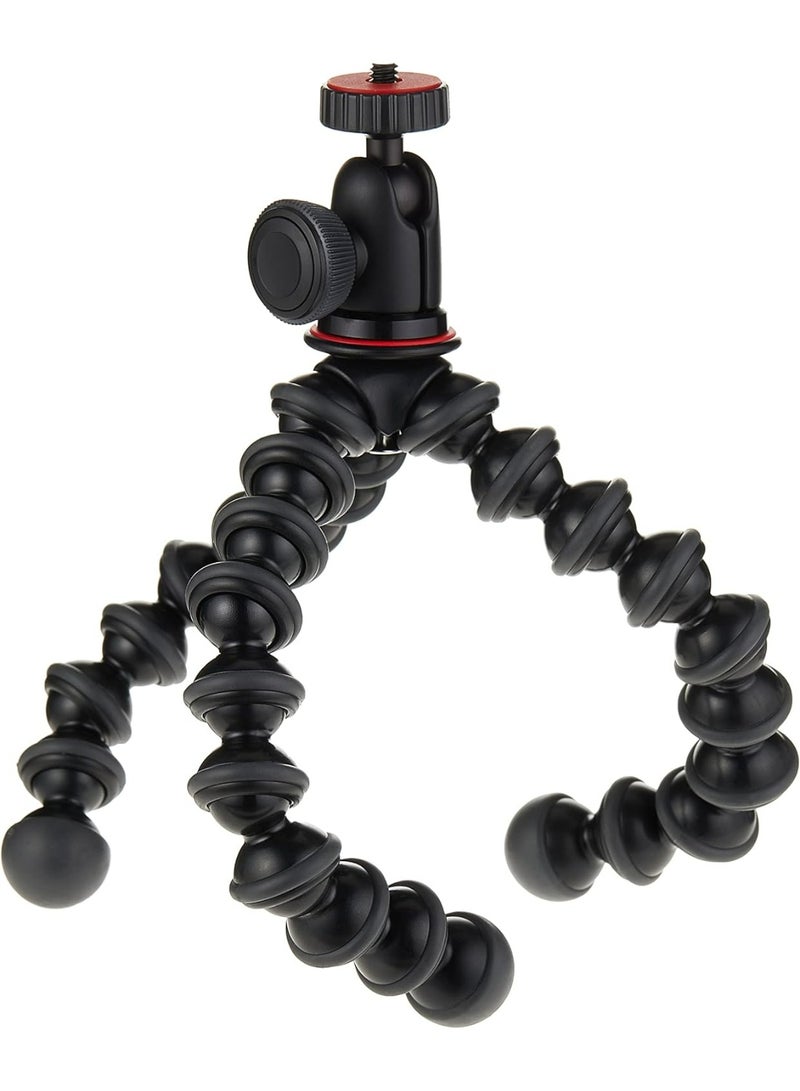 جوبي طقم حامل ثلاثي القوائم صغير الحجم JOBY JB01503 GorillaPod 1K، يتضمن حاملًا ورأسًا كرويًا، مناسب للكاميرات أو الأجهزة الصغيرة عديمة المرآة التي يصل وزنها إلى 1 كيلوجرام (2.2 رطل) - أسود/فحمي - Image 2