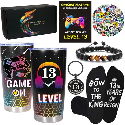 Carselage 13 Year Old Boy Gifts 13th Birthday Gifts Decorations for Son Gamer Gifts for Teenage Boy Christmas Gift for Kids Nephew Grandson Brother - Image 1