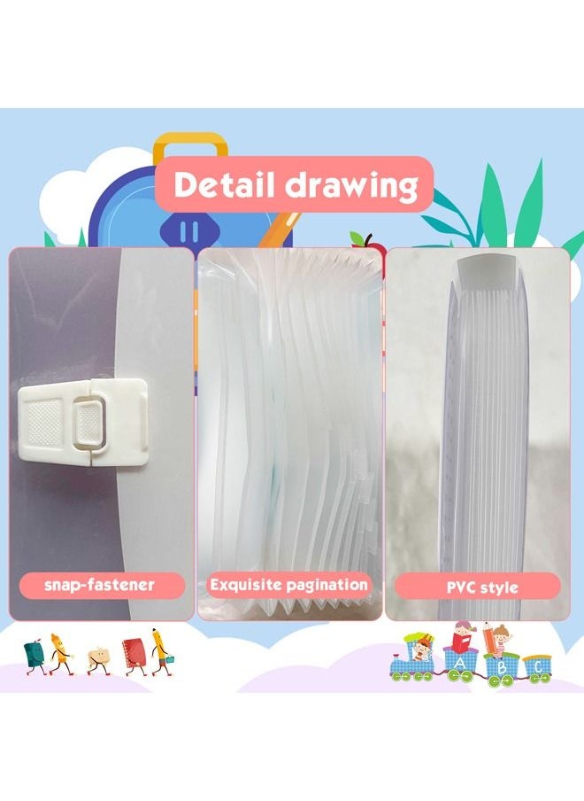 XIANGYU Plastic 12 Pocket Cute Portable Office Expandable File Documents Folder For School  - Image 2