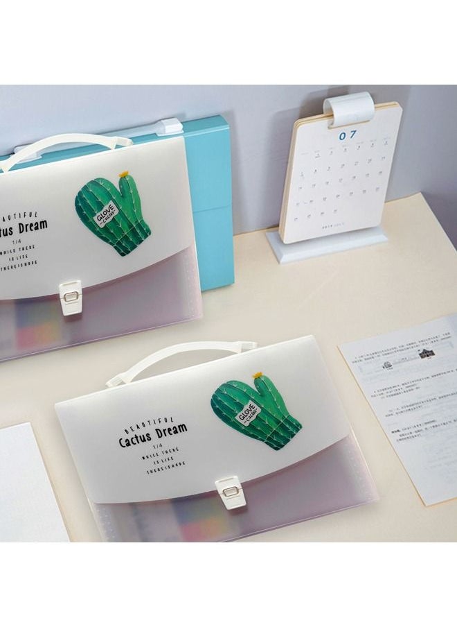 XIANGYU Plastic 12 Pocket Cute Portable Office Expandable File Documents Folder For School  - Image 3