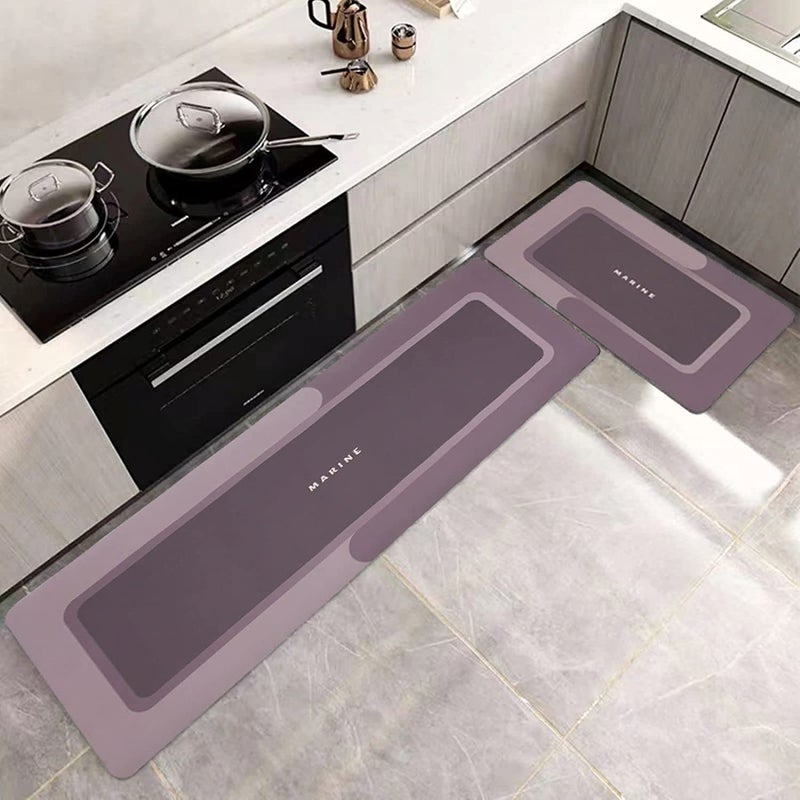 Calyrex Kitchen Mat 2 PCS Kitchen Rug SetKitchen Floor mats Cushioned Anti FatigueWaterproof Kitchen mat 40x60 40x120 cm Set Kitchen Floor Mats Cushioned Comfort Standing - Image 1